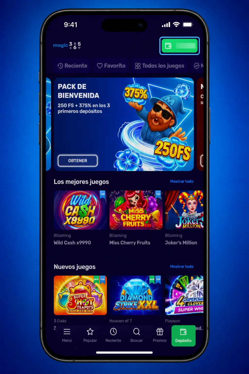 Pasos para depositar en Magic365 desde Argentina: elegí método de pago, ingresá el monto y confirmá la acreditación.
