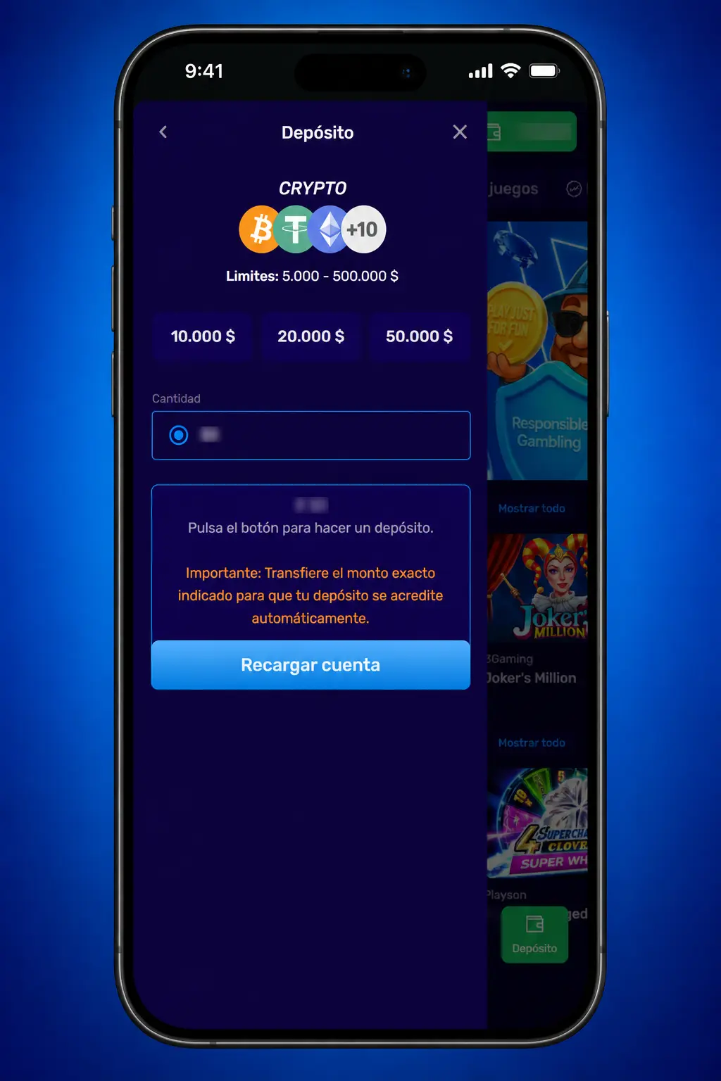 Pasos para depositar en Magic365 desde Argentina con Mercado Pago, transferencia bancaria o USDT