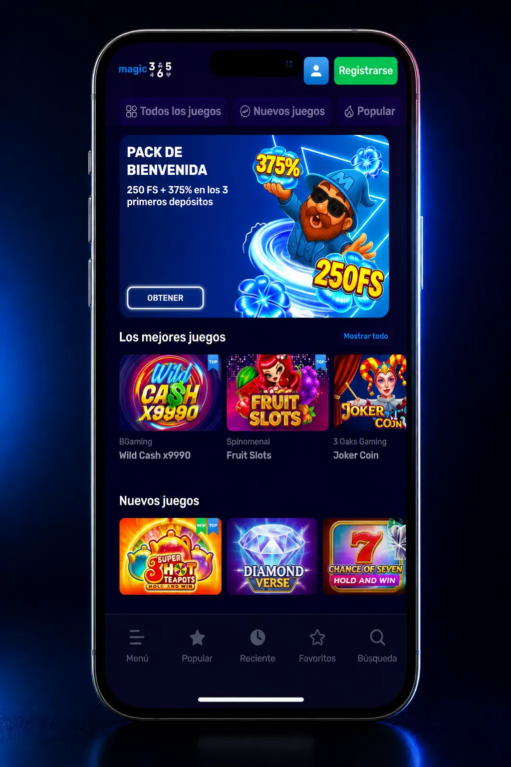 Pasos para descargar e instalar la app Magic365 en iOS usando Safari y agregarla a la pantalla de inicio.