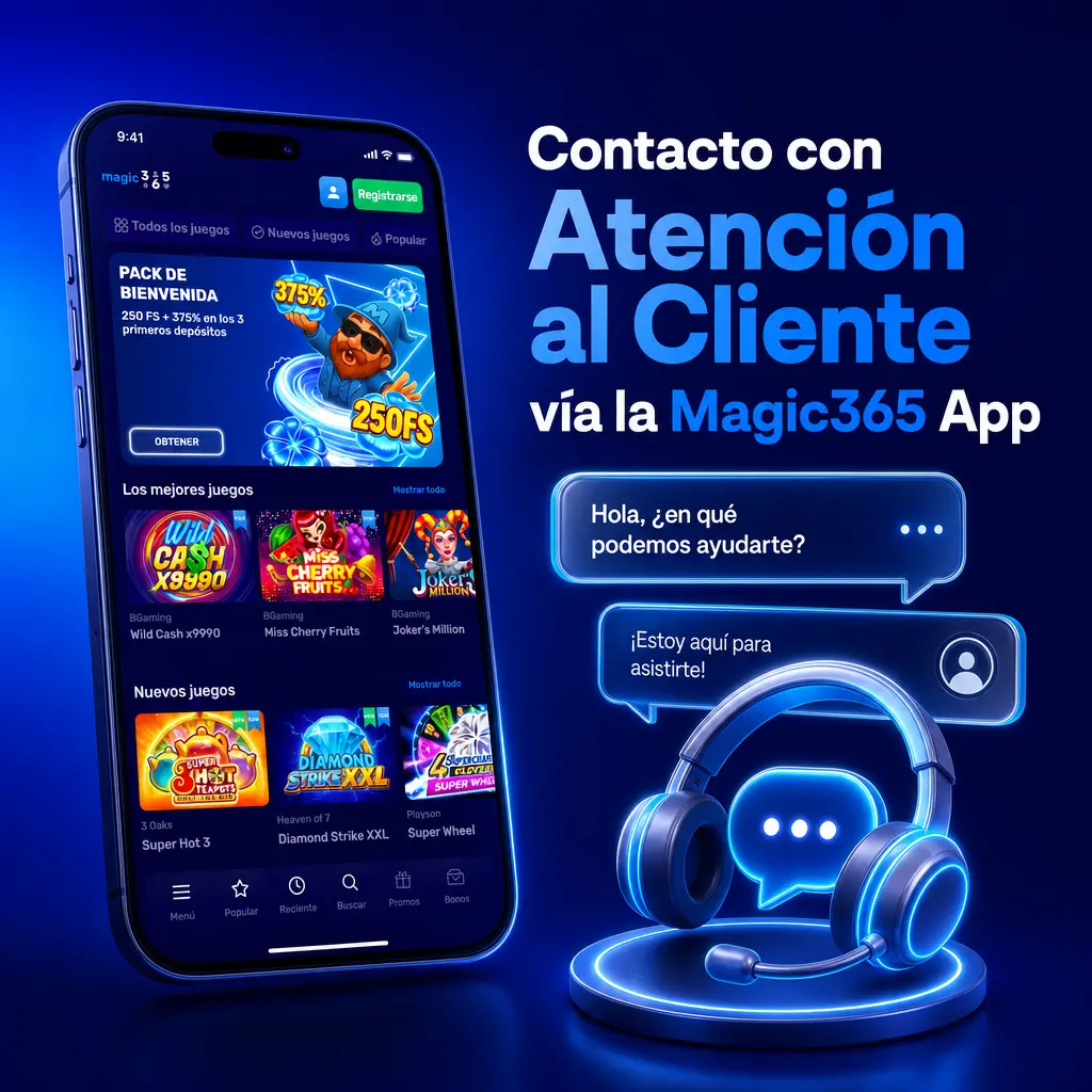 Contacto con Atención al Cliente de Magic365 App: chat en vivo, correo, WhatsApp y preguntas frecuentes las 24 horas