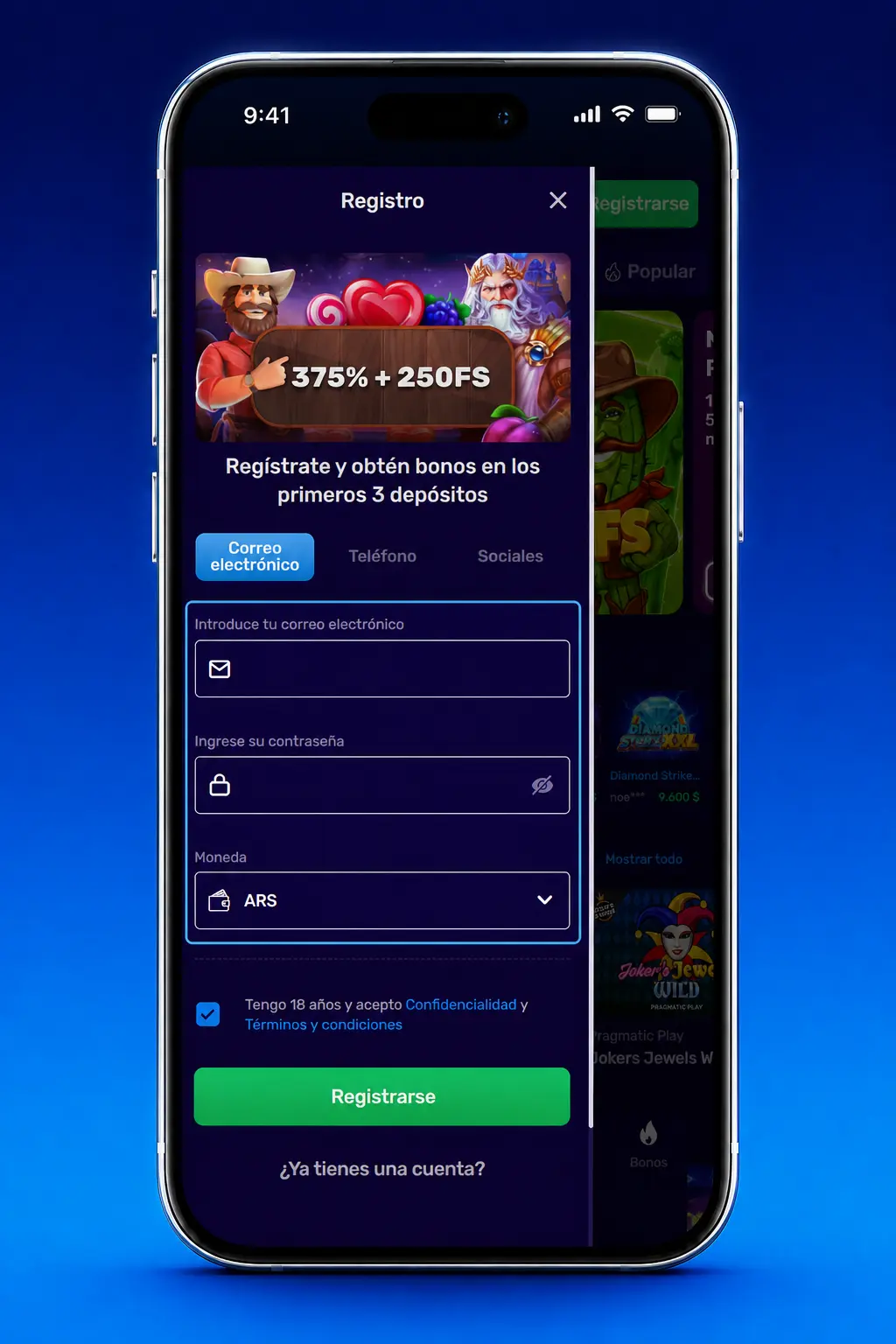 Pasos para registrarte en Magic365: completá el formulario, verificá tus datos y activá tu bono de bienvenida.