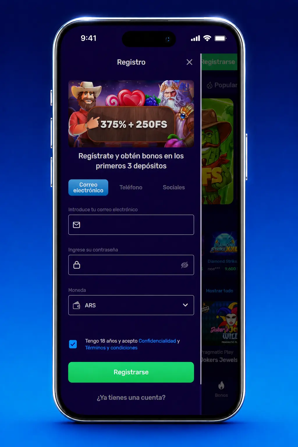 Pasos para registrarte en Magic365: completá el formulario, verificá tus datos y activá tu cuenta con el código enviado.