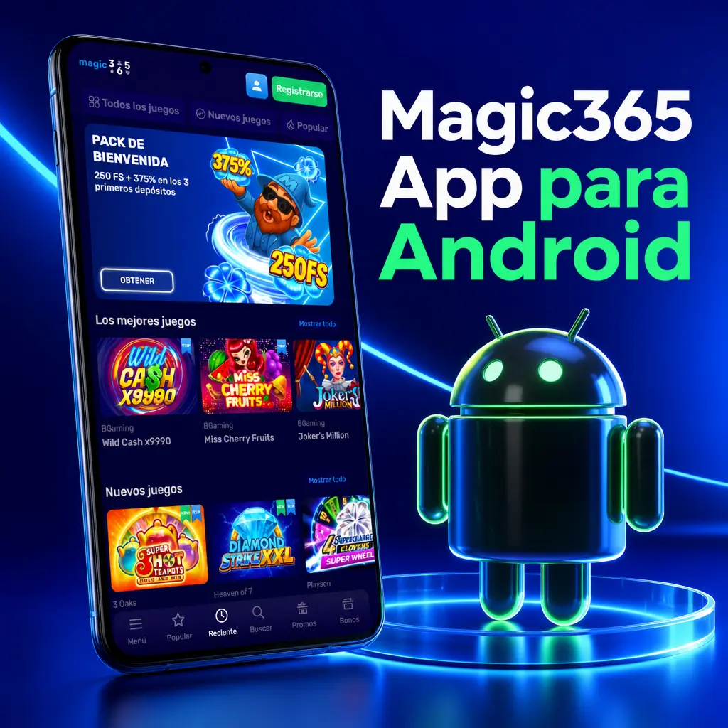 Descargá gratis la app Magic365 APK para Android y accedé a apuestas deportivas y casino en vivo desde tu celular.